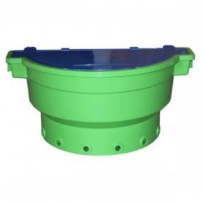 ECF6 Gruppeneimer GRÜN mit blauem Deckel
